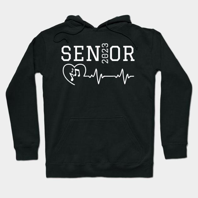 Class of 2023 Marching Band Music Senior 2023 Hoodie by MalibuSun